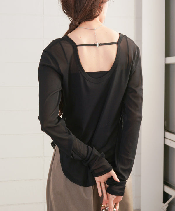 ホックデザインプルオーバー