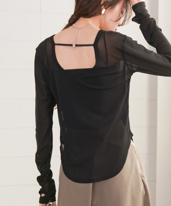 ホックデザインプルオーバー