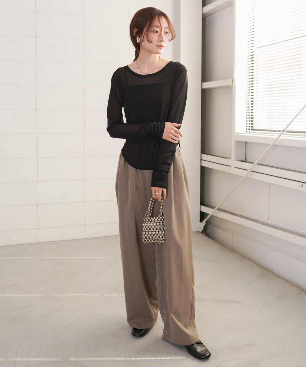 ホックデザインプルオーバー