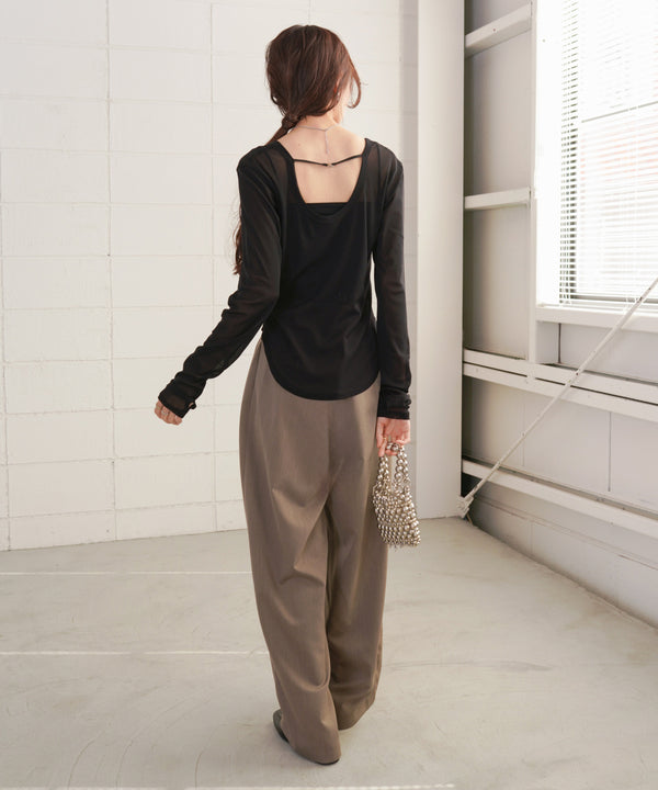 ホックデザインプルオーバー