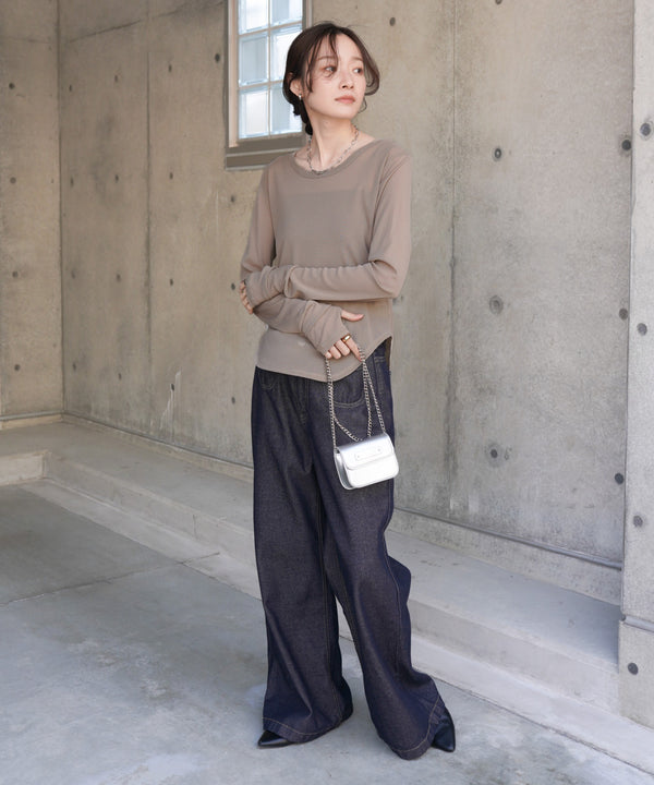 ホックデザインプルオーバー