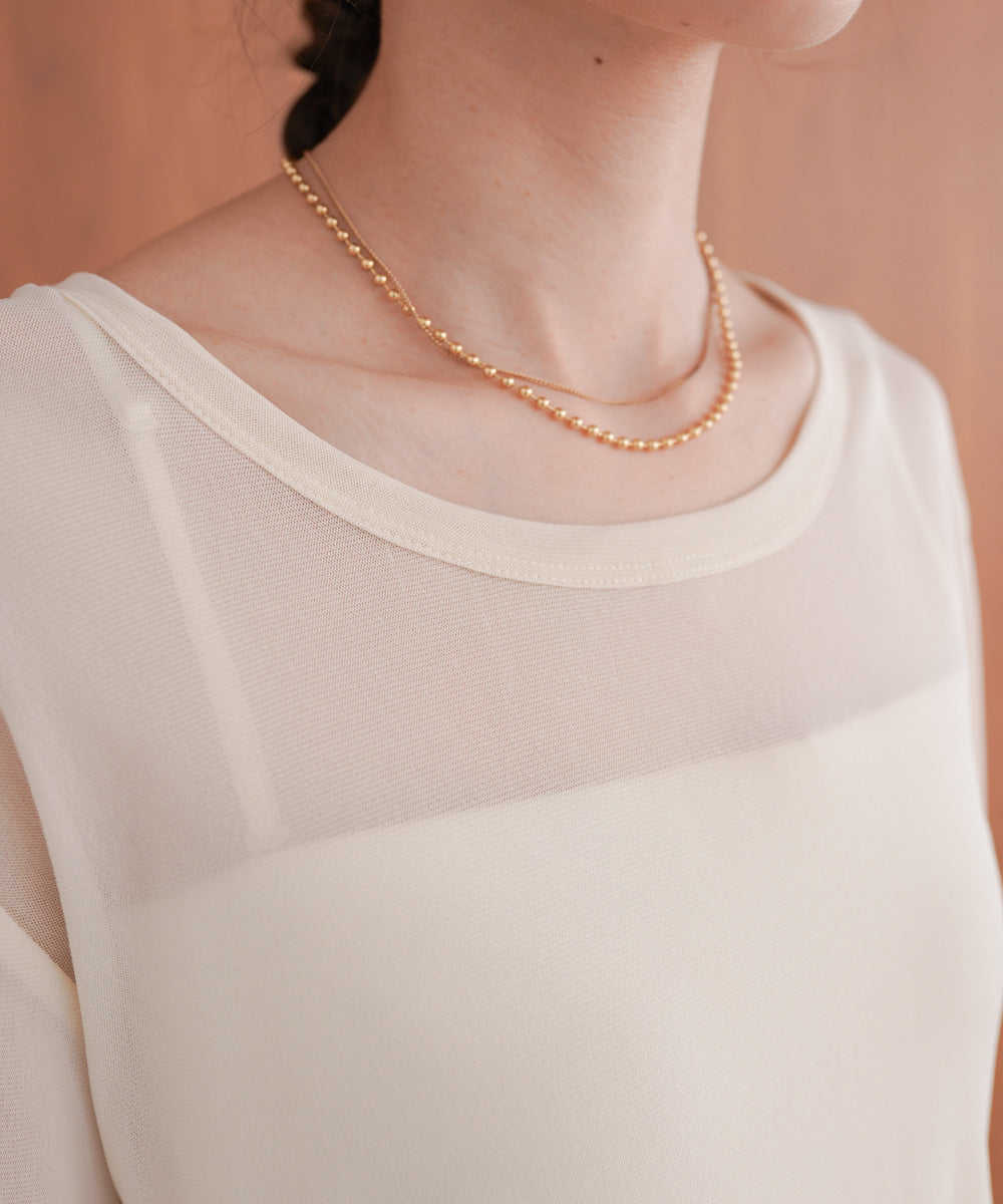 ホックデザインプルオーバー