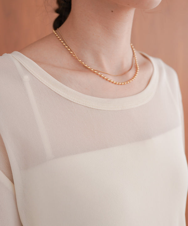 ホックデザインプルオーバー