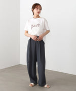 ロゴ刺繍デザインＴシャツ