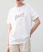 ロゴ刺繍デザインＴシャツ