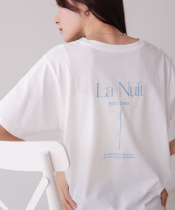 バックロゴ刺繍Ｔシャツ