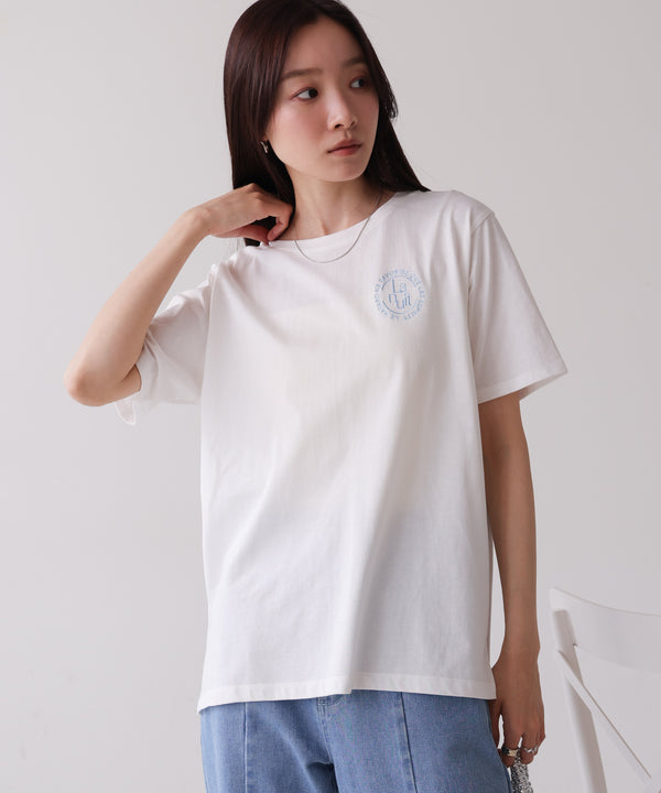バックロゴ刺繍Ｔシャツ