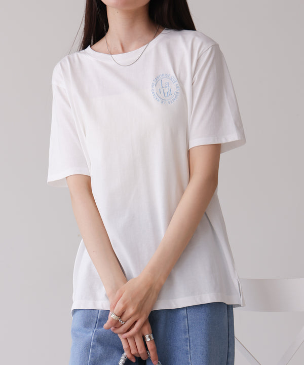 バックロゴ刺繍Ｔシャツ