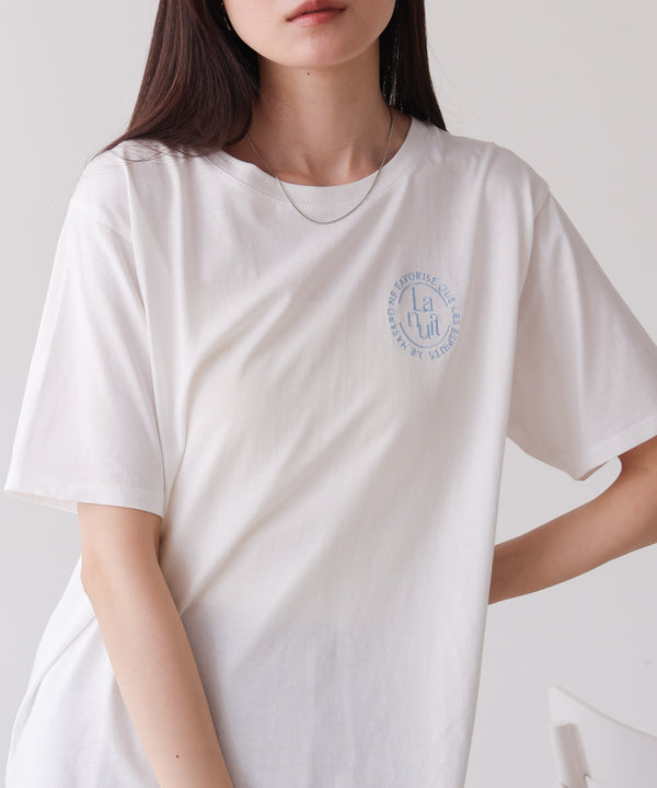 バックロゴ刺繍Ｔシャツ