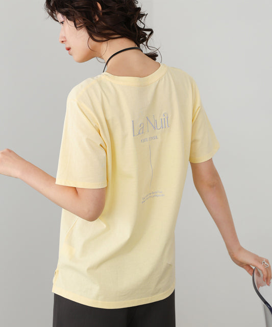 バックロゴ刺繍Ｔシャツ