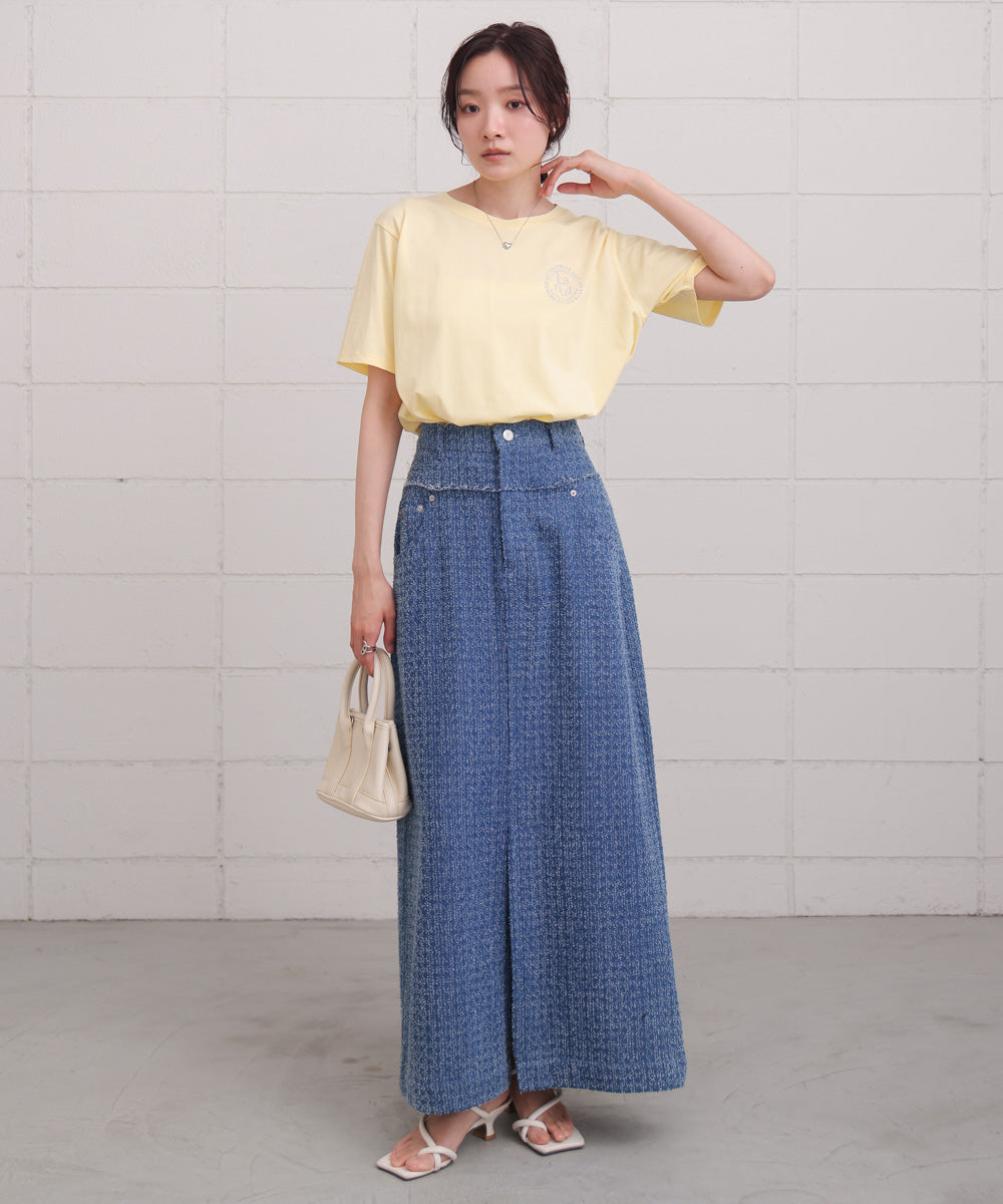 バックロゴ刺繍Ｔシャツ
