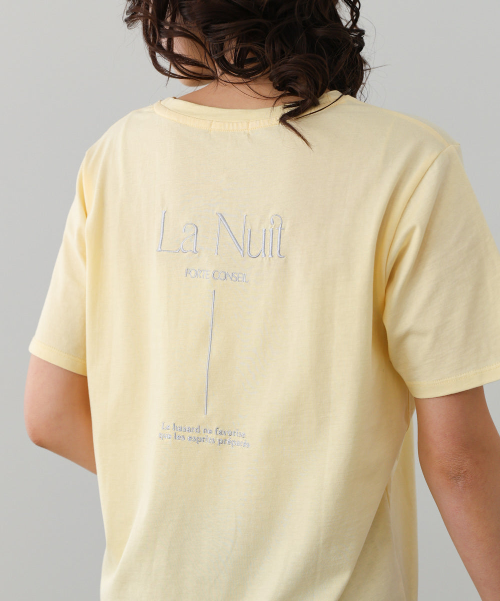 バックロゴ刺繍Ｔシャツ