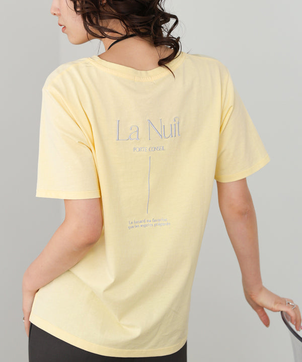 バックロゴ刺繍Ｔシャツ