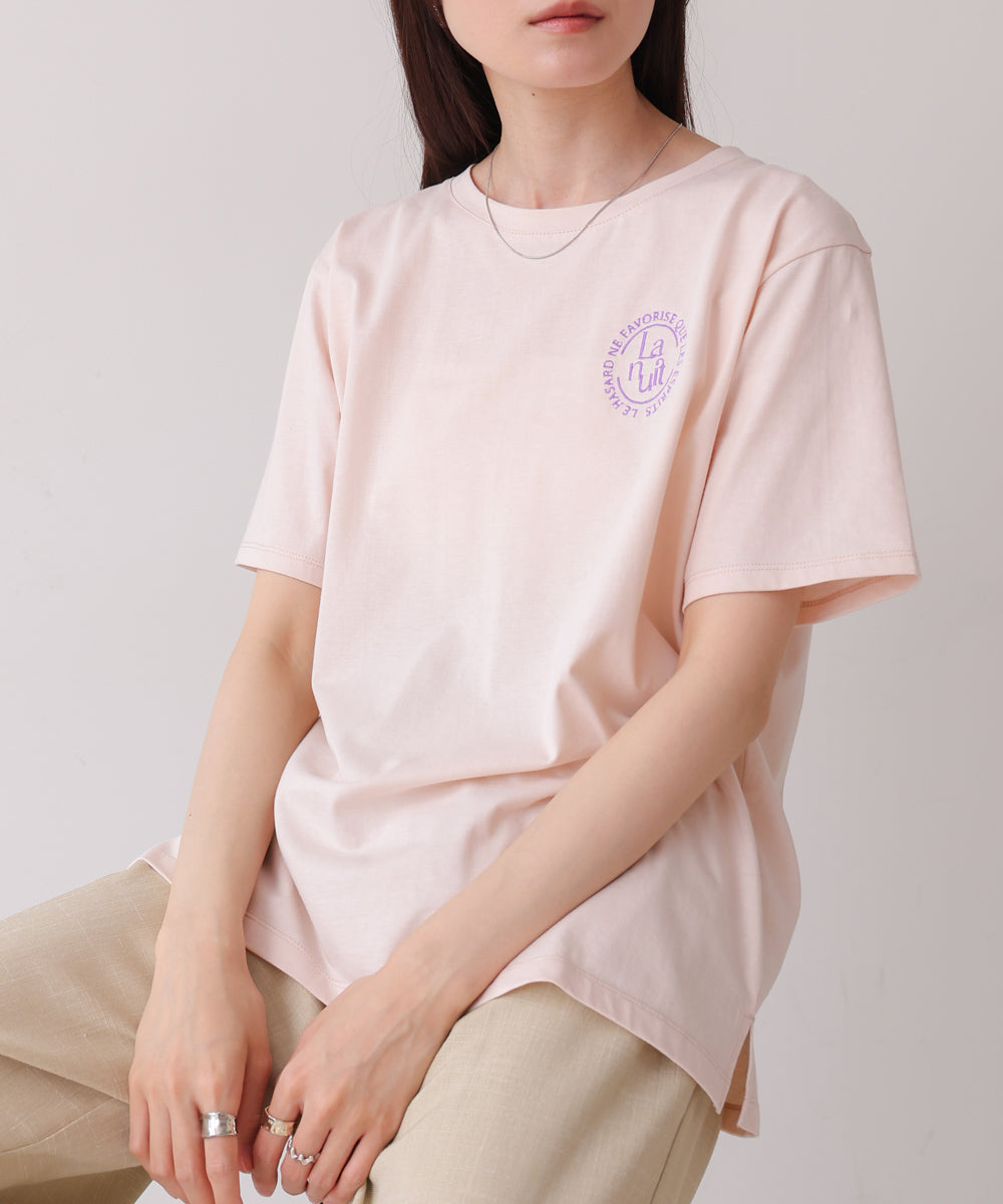 バックロゴ刺繍Ｔシャツ