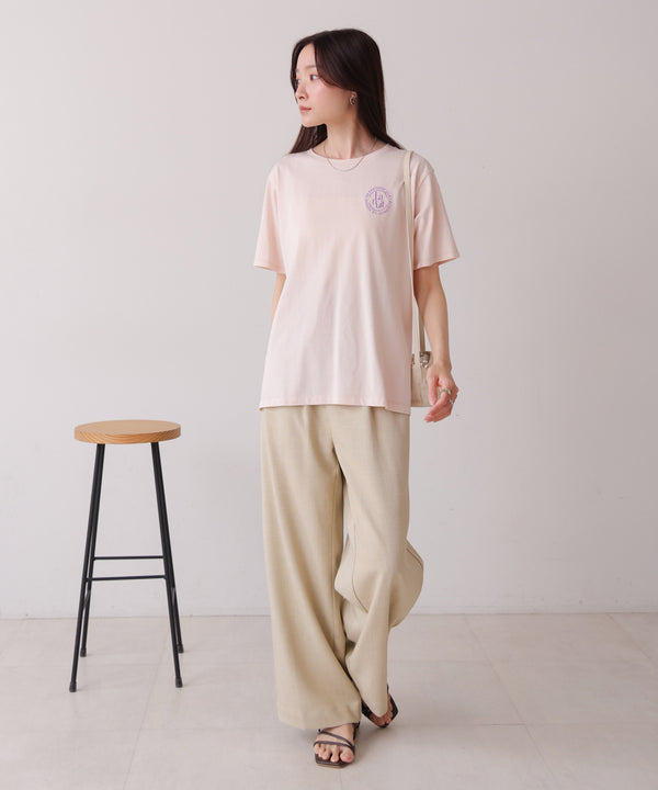 バックロゴ刺繍Ｔシャツ