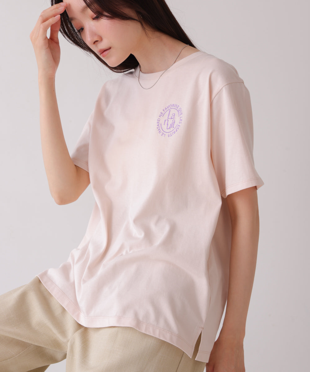 バックロゴ刺繍Ｔシャツ