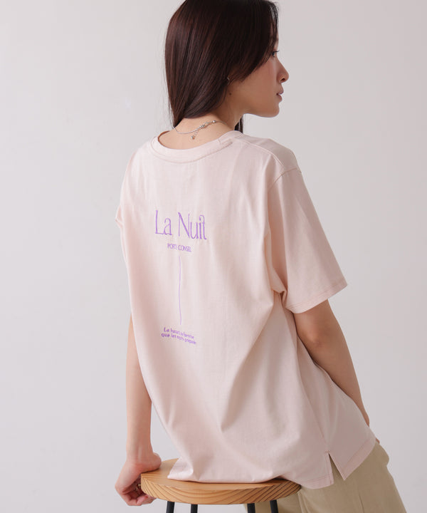 バックロゴ刺繍Ｔシャツ