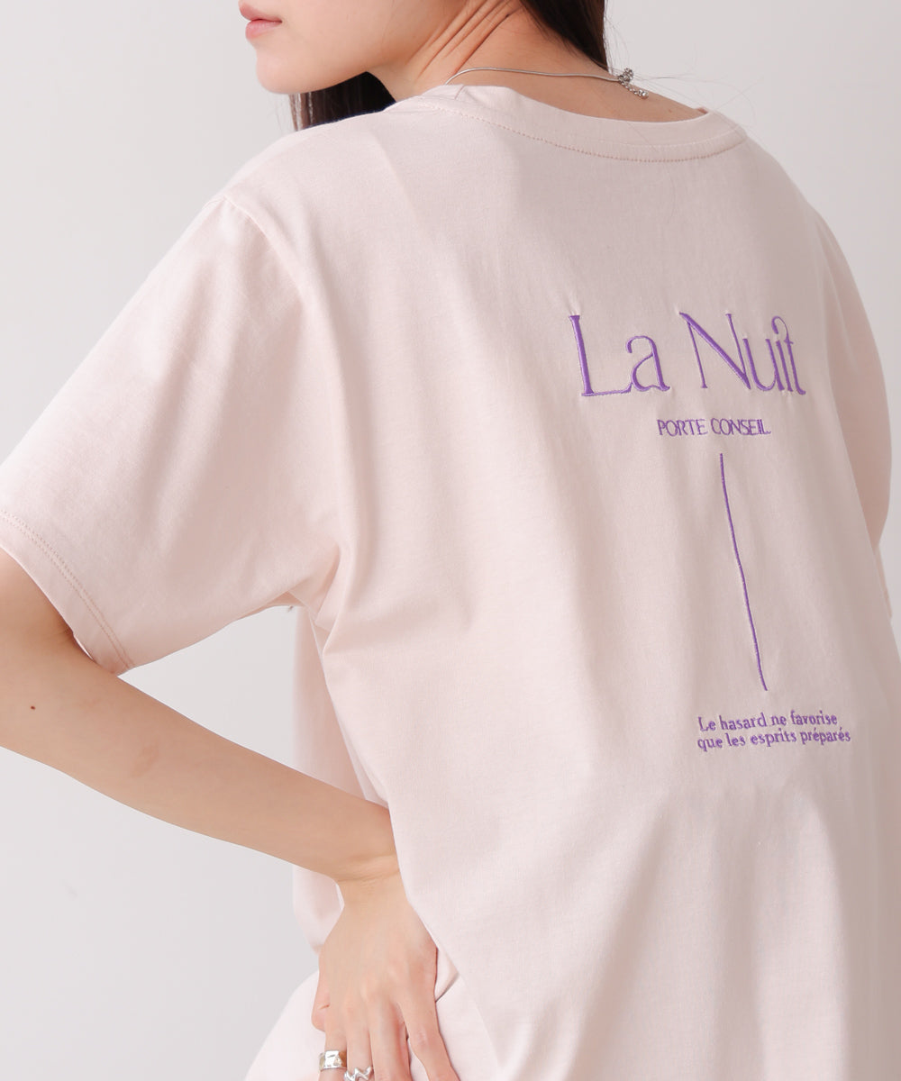 バックロゴ刺繍Ｔシャツ