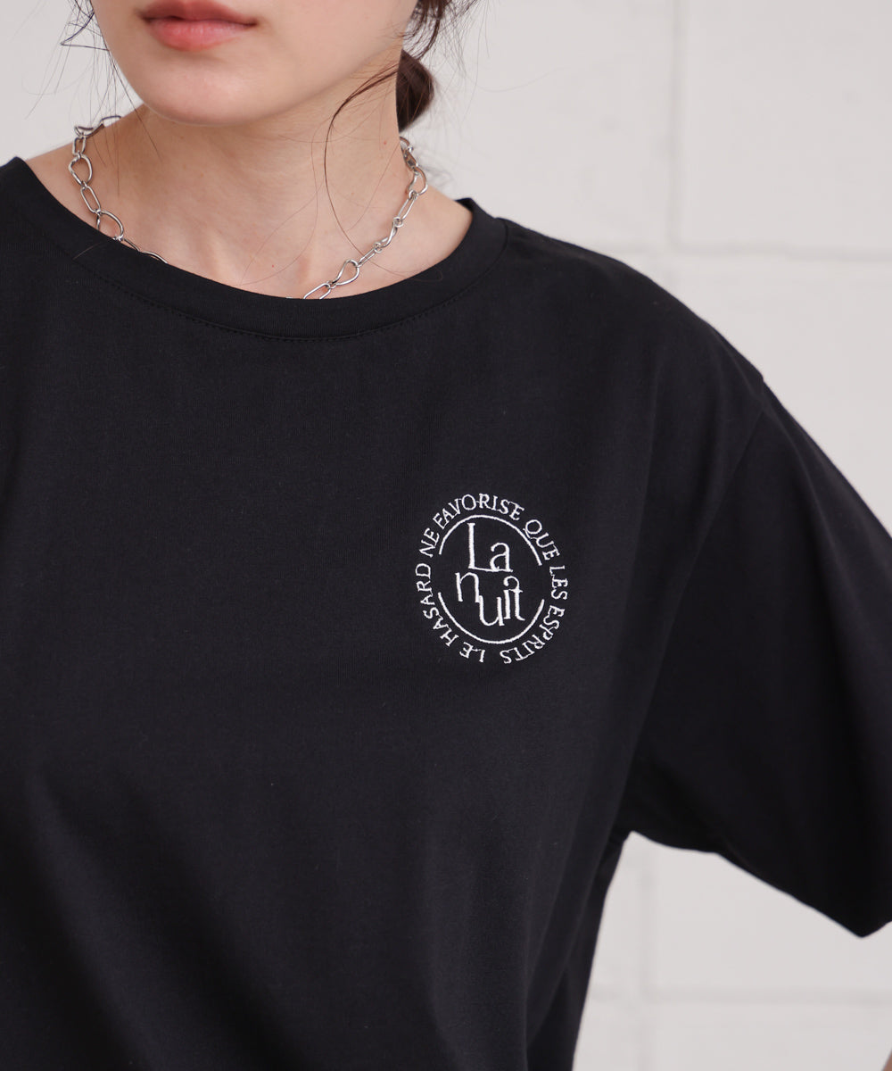 バックロゴ刺繍Ｔシャツ