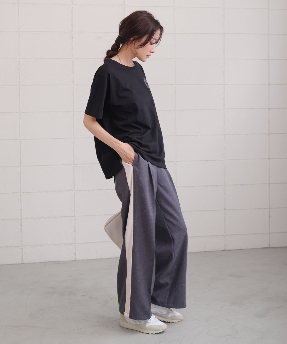 バックロゴ刺繍Ｔシャツ