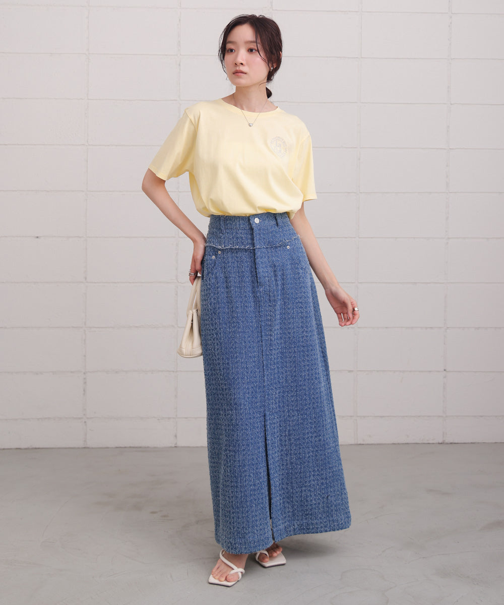 バックロゴ刺繍Ｔシャツ