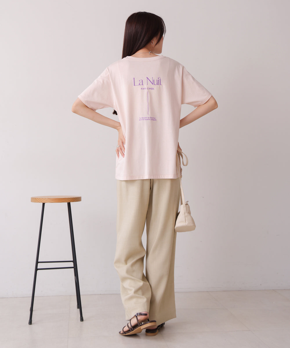 バックロゴ刺繍Ｔシャツ