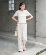 ビスチェライク配色メロウカットソー