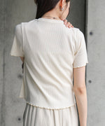 ビスチェライク配色メロウカットソー