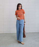 ビスチェライク配色メロウカットソー