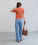 ビスチェライク配色メロウカットソー