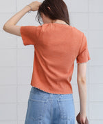 ビスチェライク配色メロウカットソー