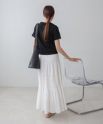 ビスチェライク配色メロウカットソー