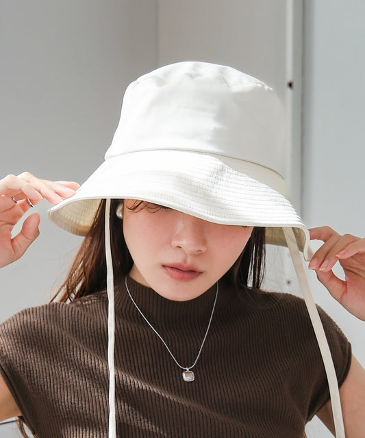 サテンリボン付きハット