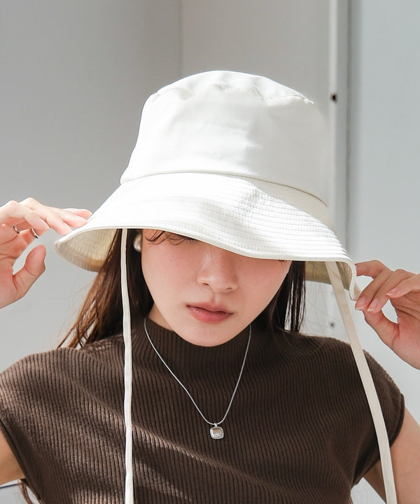 サテンリボン付きハット