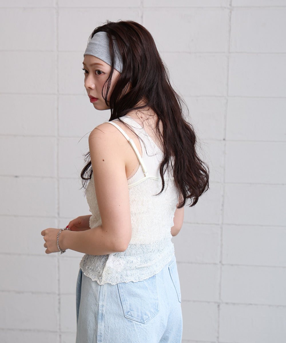 ストレッチレースキャミ