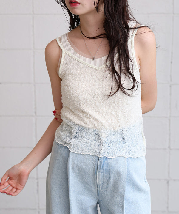 ストレッチレースキャミ