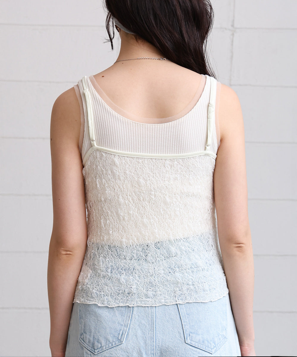 ストレッチレースキャミ