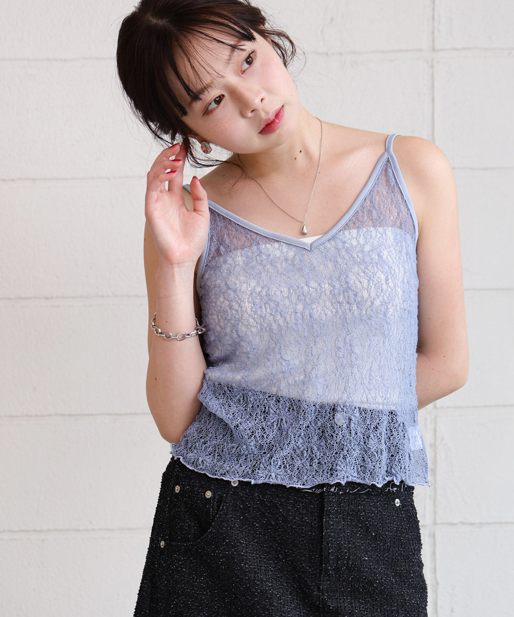 ストレッチレースキャミ