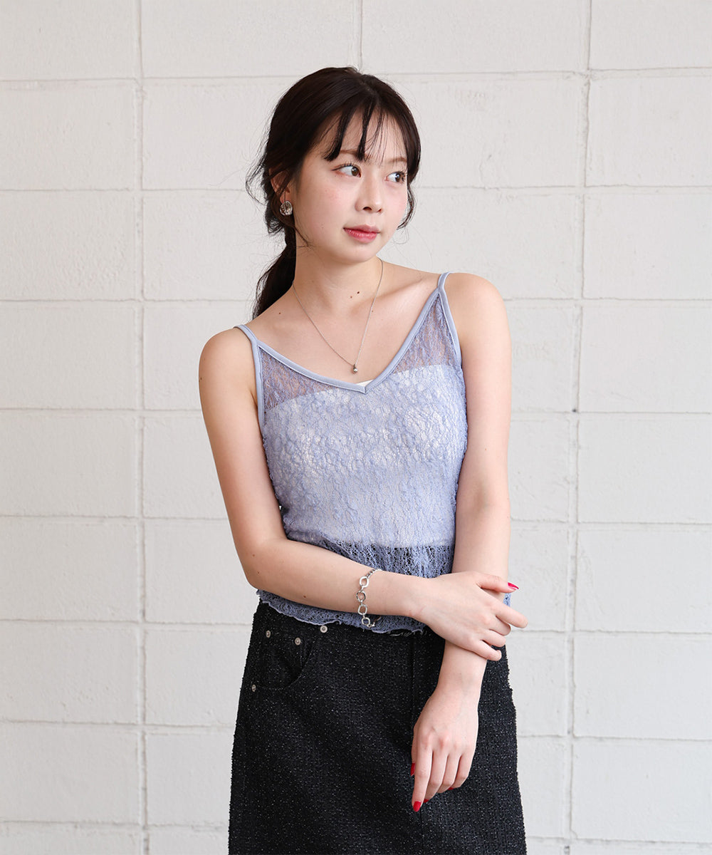 ストレッチレースキャミ