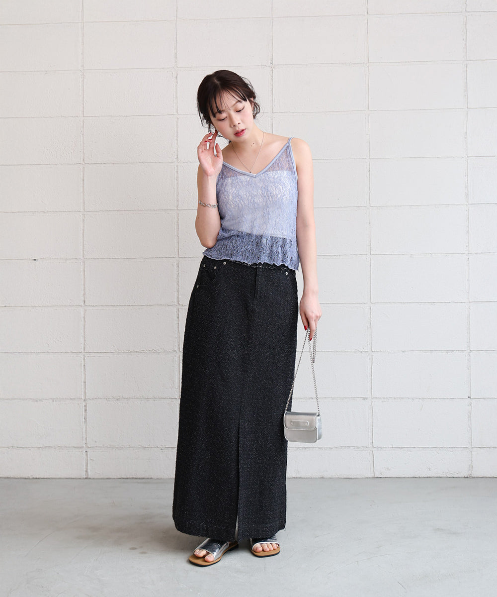 ストレッチレースキャミ