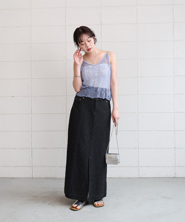 ストレッチレースキャミ