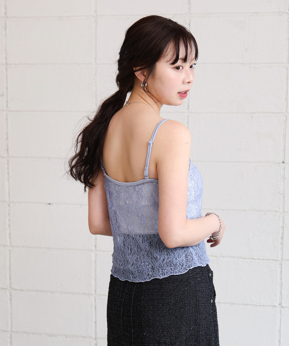 ストレッチレースキャミ