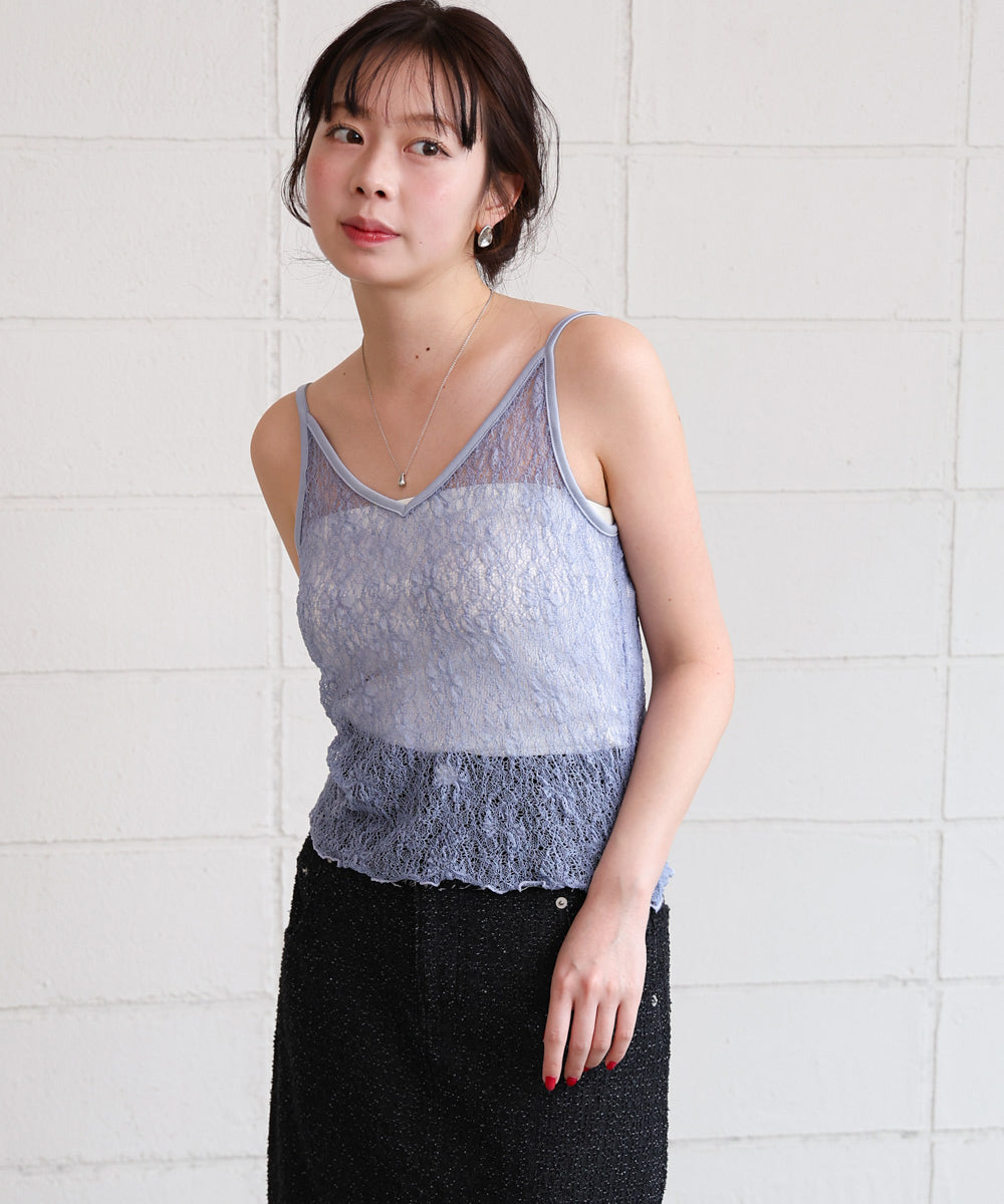 ストレッチレースキャミ