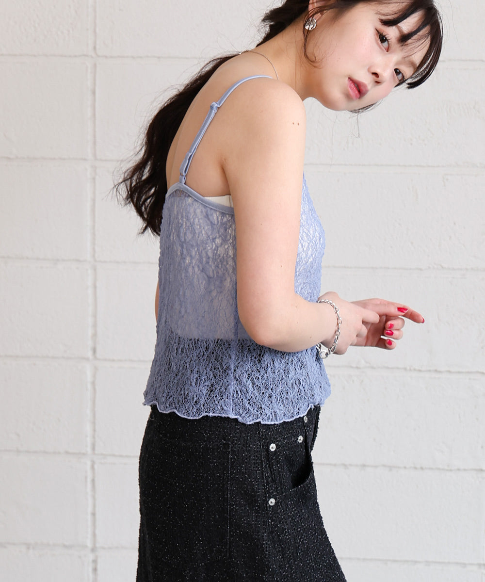 ストレッチレースキャミ