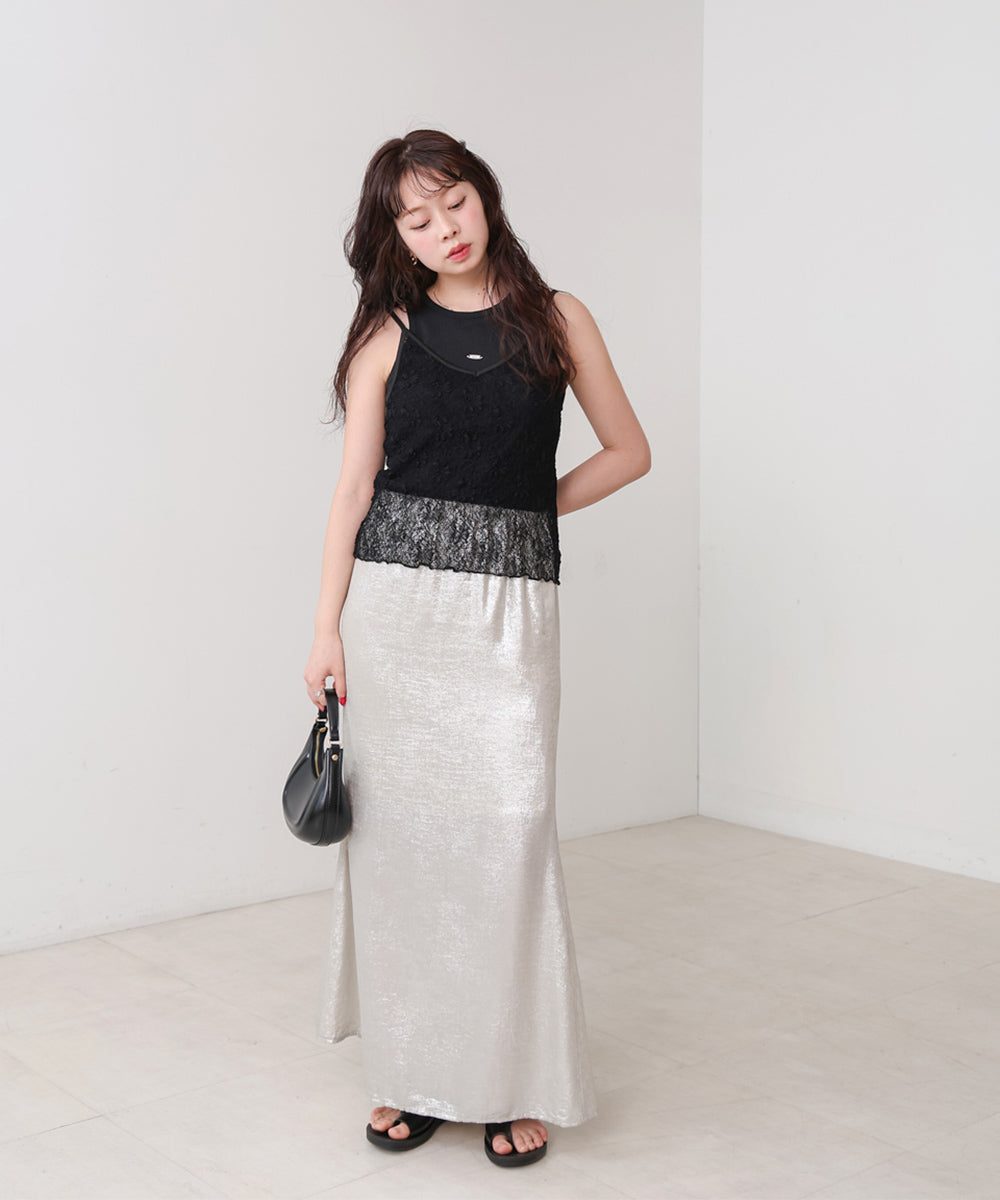 ストレッチレースキャミ