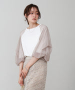 チュールバルーンスリーブシャツ