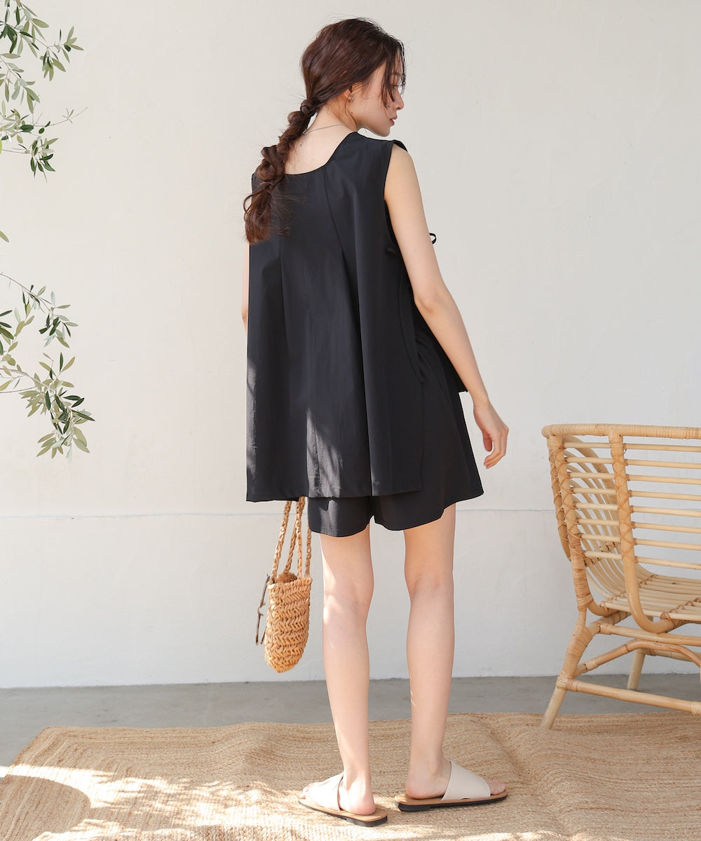 ノースリーブサイドリボンラッシュガード