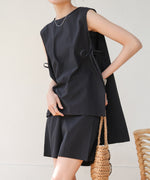 ノースリーブサイドリボンラッシュガード