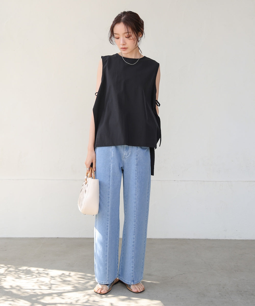 ノースリーブサイドリボンラッシュガード