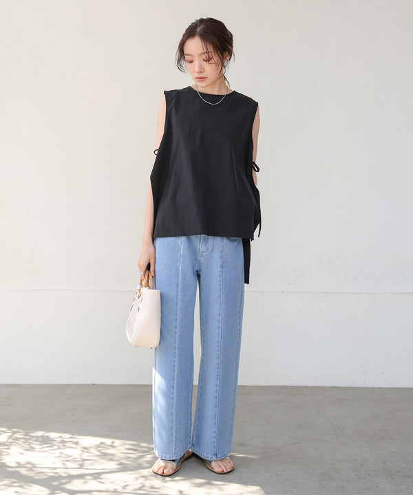 ノースリーブサイドリボンラッシュガード